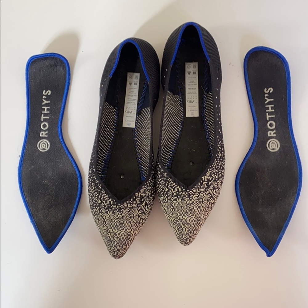 ROTHY'S Slate Metallic Point Limited Edition